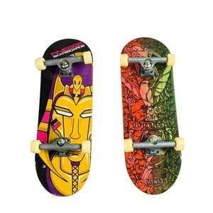 Tech Deck Fingerboard Lot Finesse Anubis Real Kyle Walker Stained Glass 2 Pack
